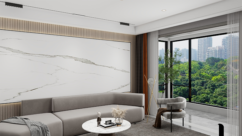 WPC แผงผนังร่อง