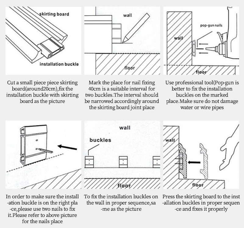 บัว PVC ติดตั้งง่าย 