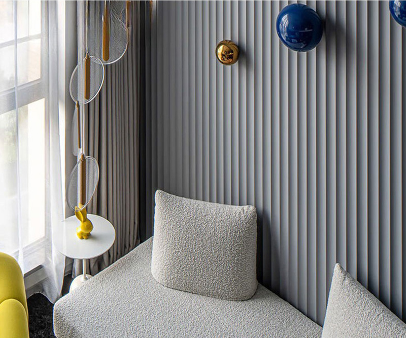 แผงไม้ร่องหรูหรา