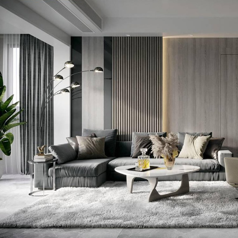 ภายในผนัง WPC สไตล์โมเดิร์น