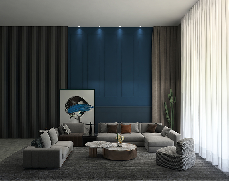 แผงผนังในร่มลายไม้