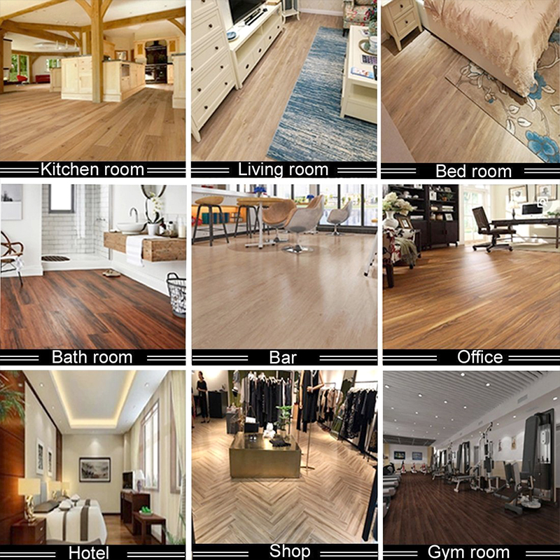 พื้นไม้กระดานไวนิลลายไม้ภายใน