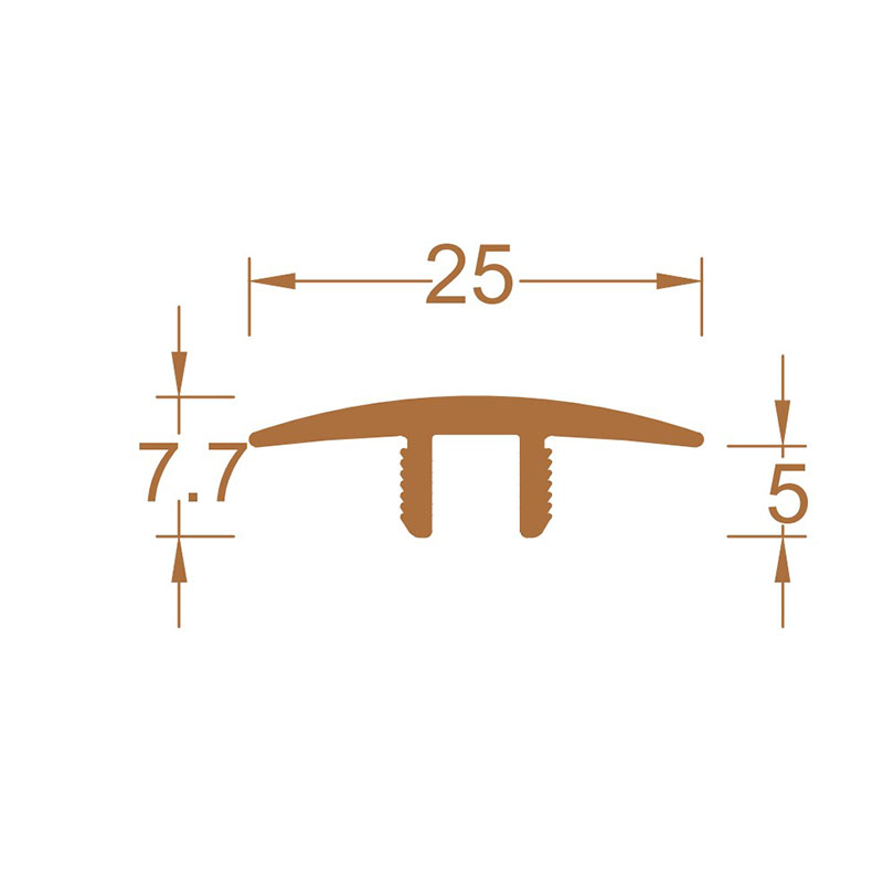 แถบขอบพื้นไม้รูปตัว T แบบกำหนดเอง