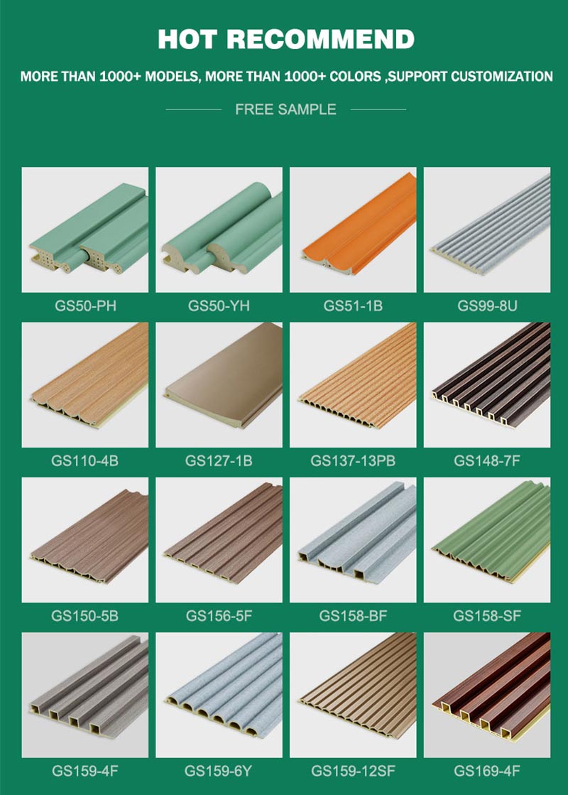 แผงร่องขนาดต่างๆ