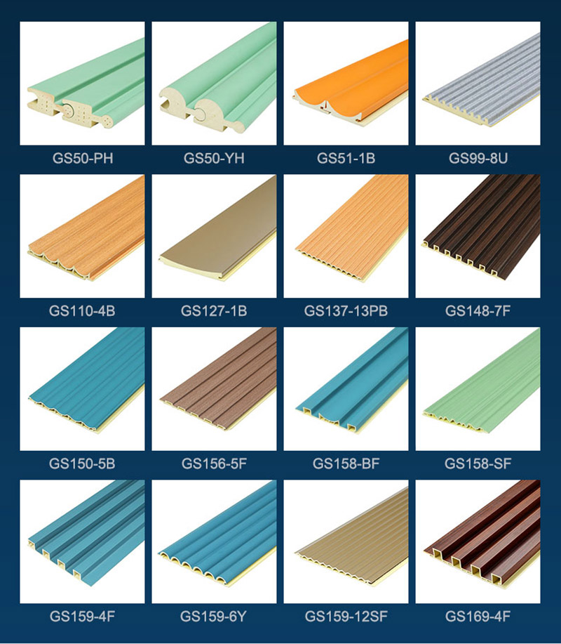 แผ่นผนังร่อง WPC ขนาดต่างๆ