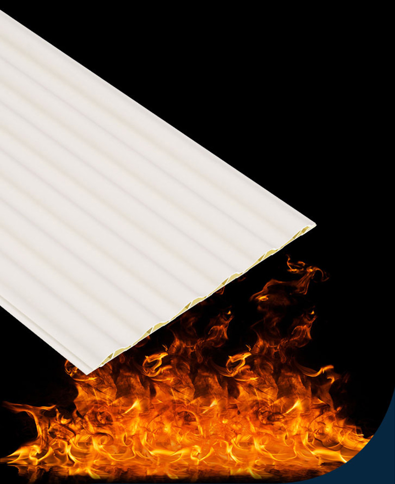 แผ่นผนังร่อง WPC ทนไฟ