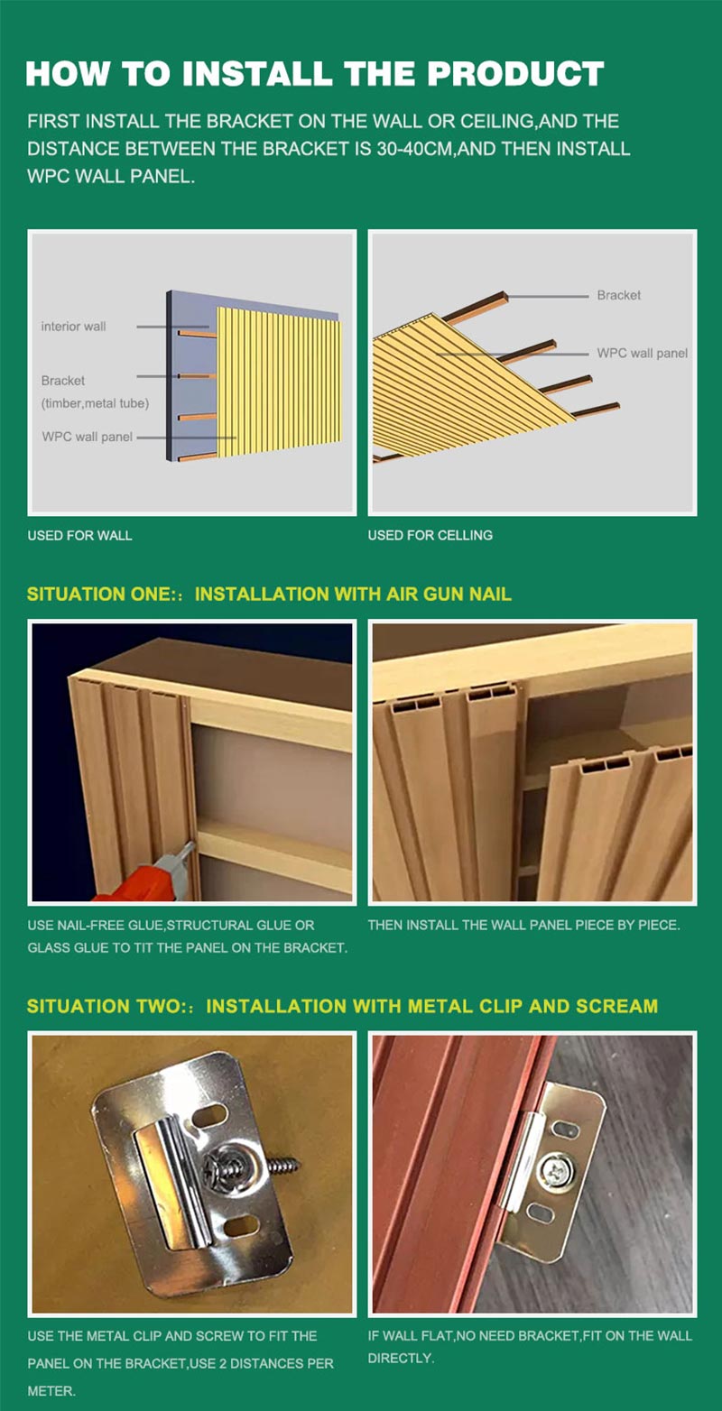 แผงผนัง WPC หรูหรา