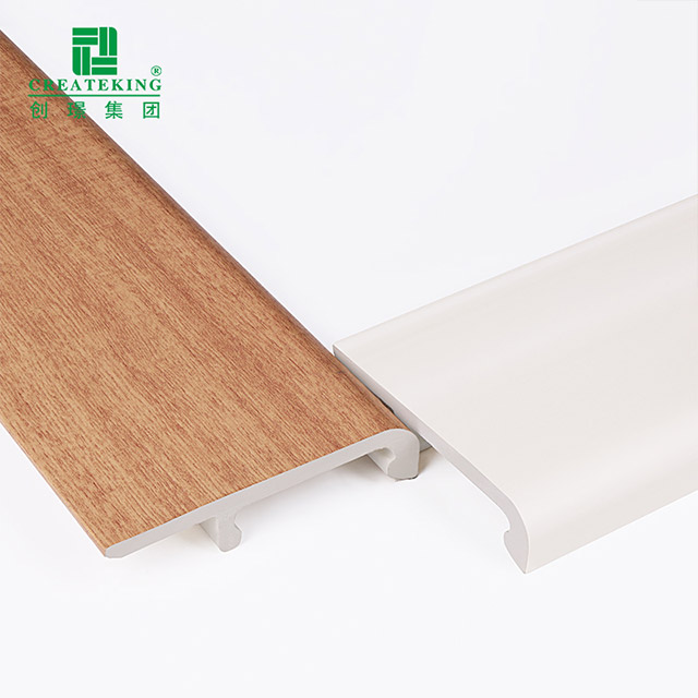 กระดานรอบ PVC แบบหนีบขนาด 75*15 มม