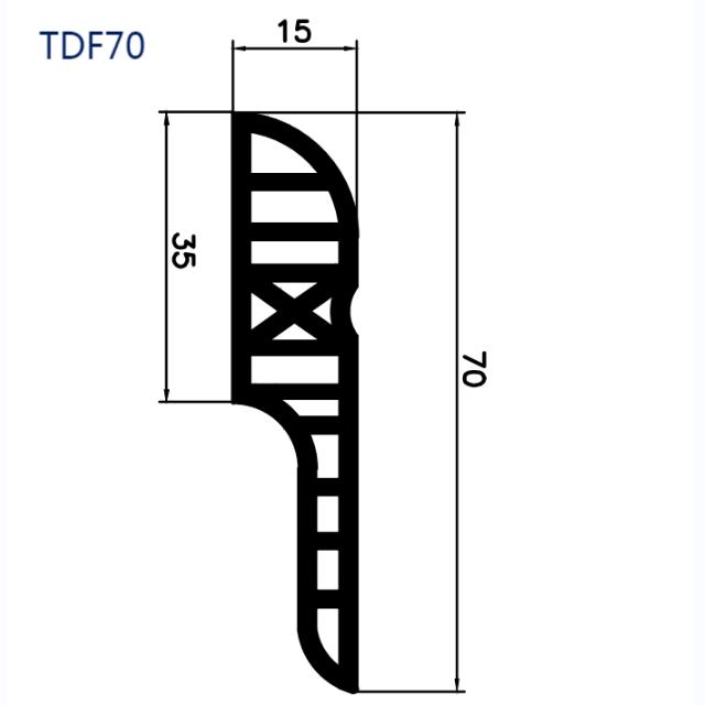 โปรไฟล์ PVC ทันสมัยบัวปั้นปั้นรอบ