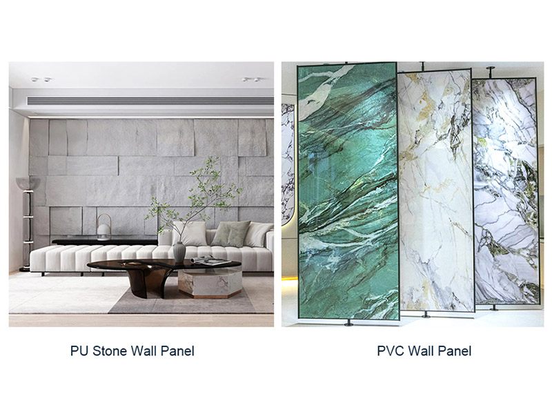 แผงผนังหิน PU กับแผงผนังพีวีซี: คู่มือที่ครอบคลุม