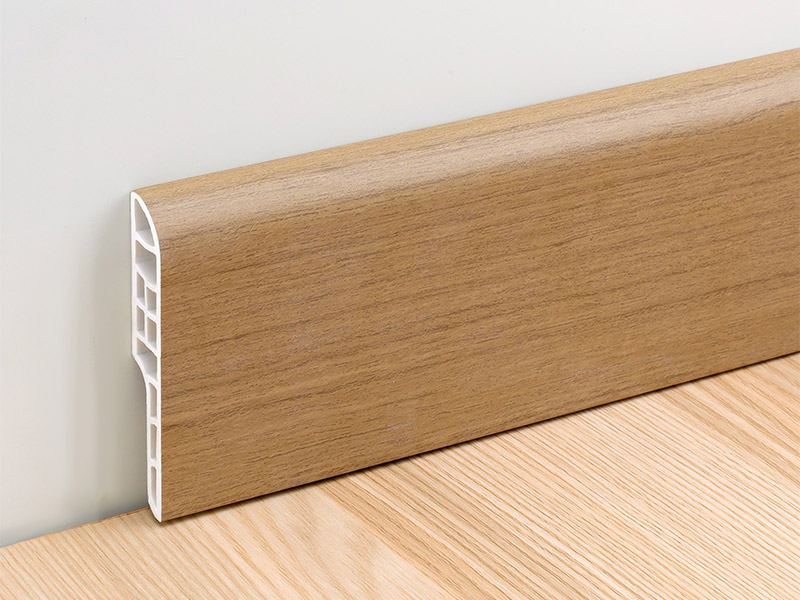 กระดานรอบ Bullnose SPC ขนาด 70 * 12 มม