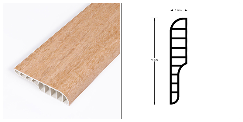 กระดานรอบดินสอ PVC 75*15 มม