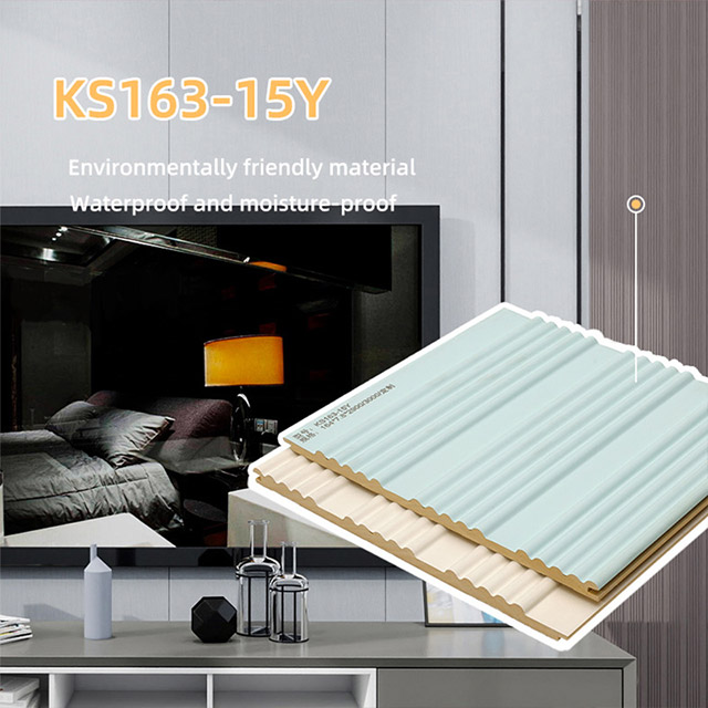 แผงผนังร่องทึบโค้ง 164 * 7.8 มม