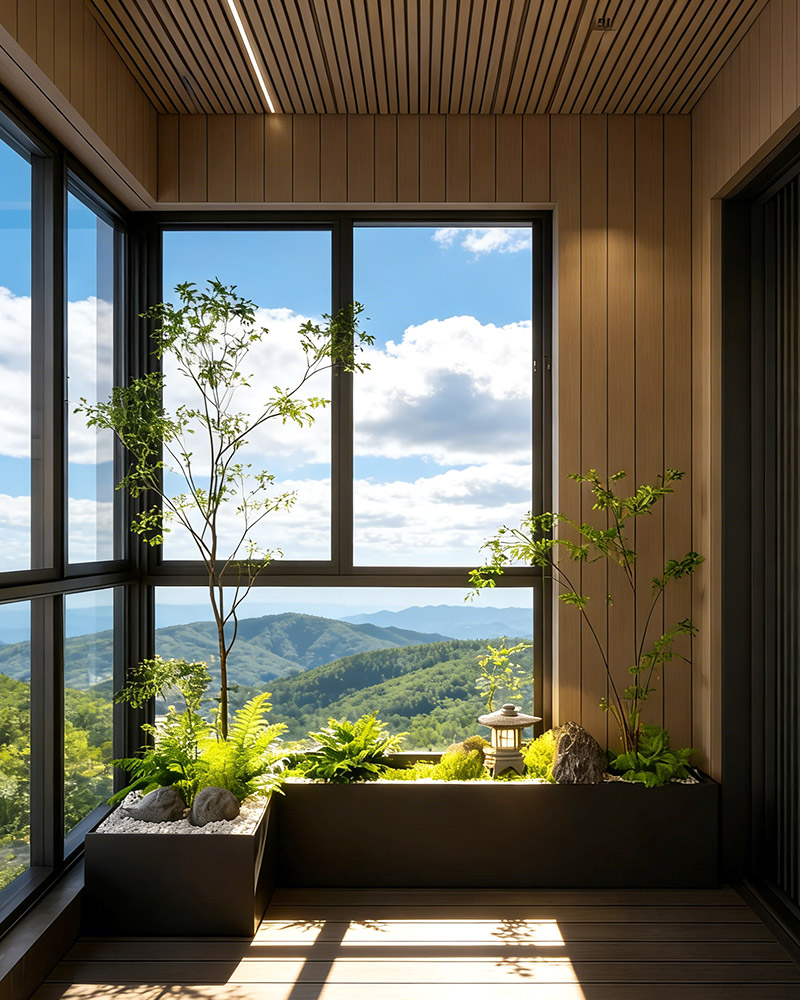 แผ่นผนัง WPC ใช้บนผนังระเบียง