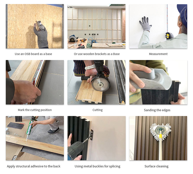 ขั้นตอนการติดตั้งแผงผนัง WPC