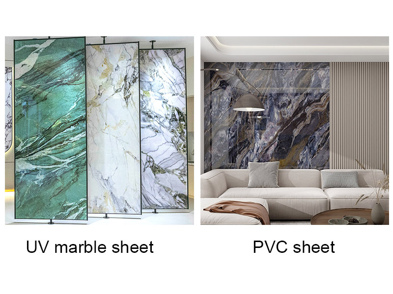 ใดที่ดีกว่าแผ่นหินอ่อน UV หรือแผ่นพีวีซี?