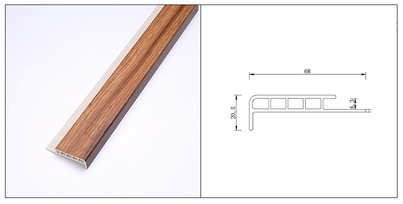 แถบจมูกบันได SPC 68 * 20.5 มม