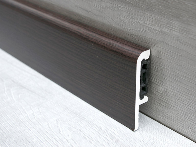 กระดานรอบ PVC แบบหนีบขนาด 75*15 มม