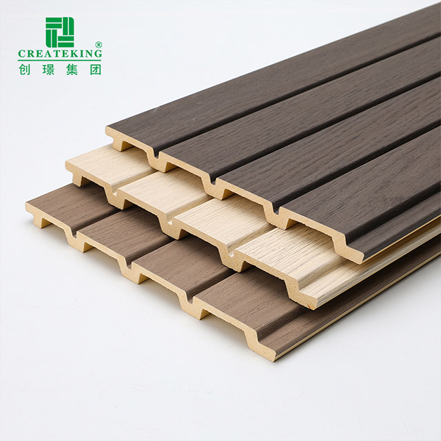 แผ่นผนังร่องพีวีซีเคลือบไม้ 170 * 11 มม