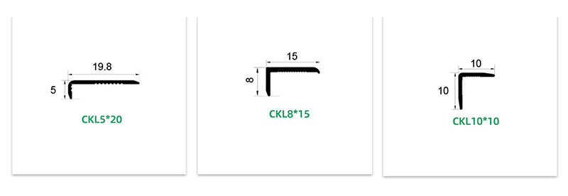 โดยปกติแล้วเราจะเลือกขอบตัดที่เหมาะสมตามประเภทและความหนาของพื้น ทีมออกแบบของ CREATEKING ได้พัฒนาขอบตกแต่งที่หลากหลายเพื่อตอบสนองความต้องการของลูกค้า เพื่อให้มั่นใจว่าจะกลมกลืนกับโครงการปูพื้นของคุณได้อย่างราบรื่น โปรดเรียกดูตารางด้านล่างเพื่อค้นหาสไตล์ที่เหมาะสมที่สุดสำหรับโครงการของคุณ หรือคลิกปุ่ม 'ปรึกษา' เพื่อขอความช่วยเหลือจากผู้เชี่ยวชาญ