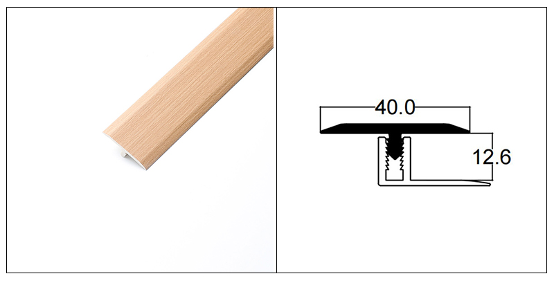 แถบขอบพื้นรูปตัว T พีวีซี