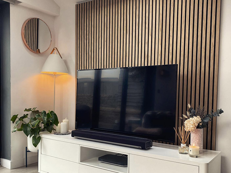 แผ่นผนังไม้ระแนง