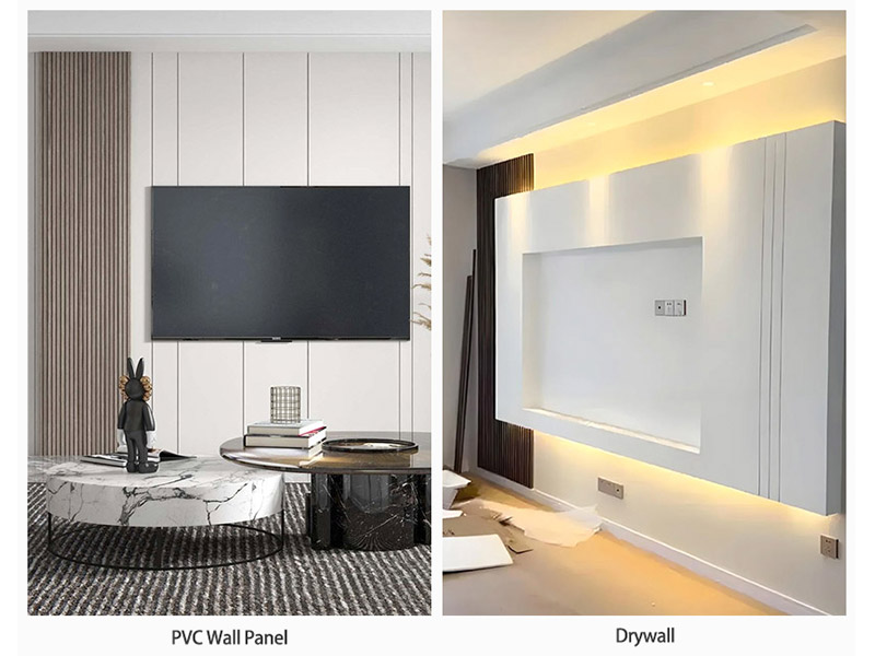 การติดตั้ง PVC ราคาถูกกว่า Drywall หรือไม่?