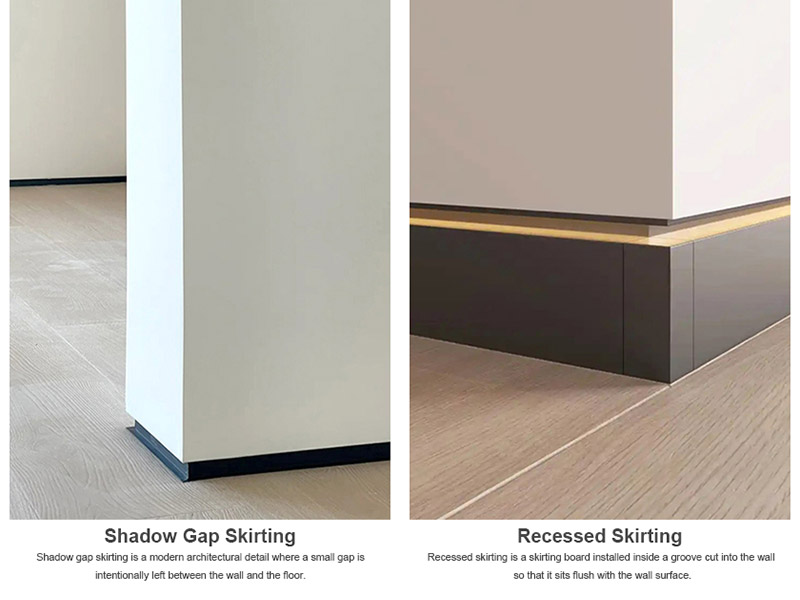อะไรคือความแตกต่างระหว่าง Shadow Gap Skirting และ Recessed Skirting?