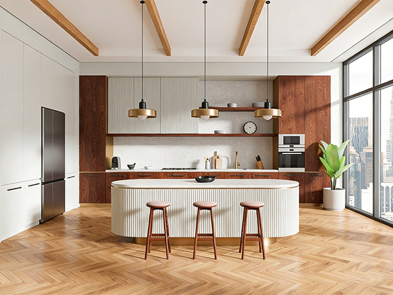 แผ่นผนังห้องครัว WPC