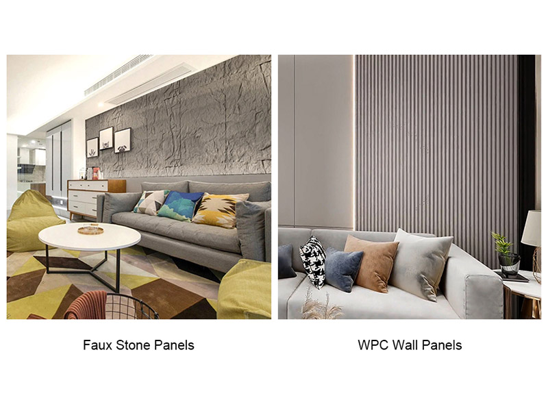 แผงหินเทียมเทียบกับ แผ่นผนัง WPC: คู่มือฉบับสมบูรณ์