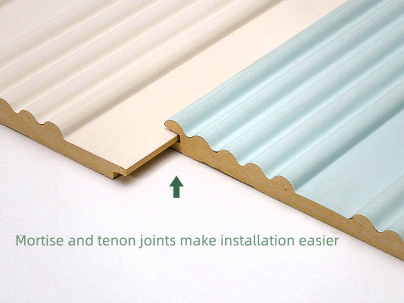 แผงผนังร่องทึบโค้ง 164 * 7.8 มม