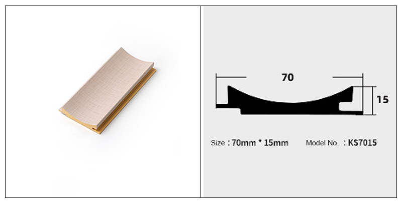 แผงผนังโค้งด้านในขนาด 70 * 15 มม