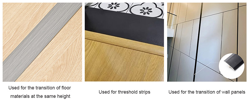 แถบขอบพื้นรูปตัว T พีวีซี