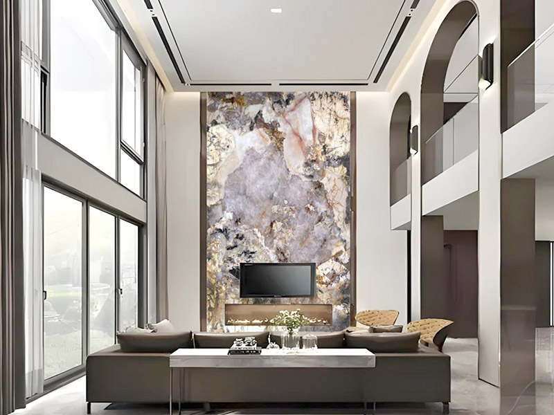 แผ่นผนังหินอ่อนพีวีซี