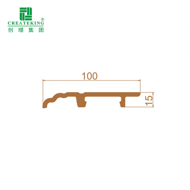 กระดานรอบ PVC แบบหนีบขนาด 100*15 มม