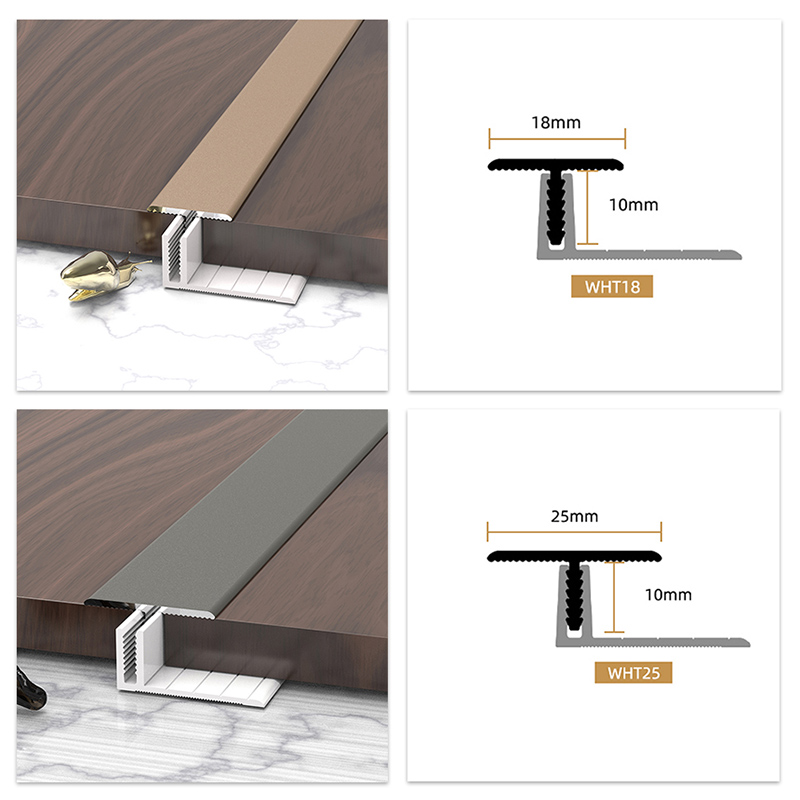 เครือเถาพื้นอลูมิเนียมอัลลอยด์รูปตัว T 25 * 11.3 มม