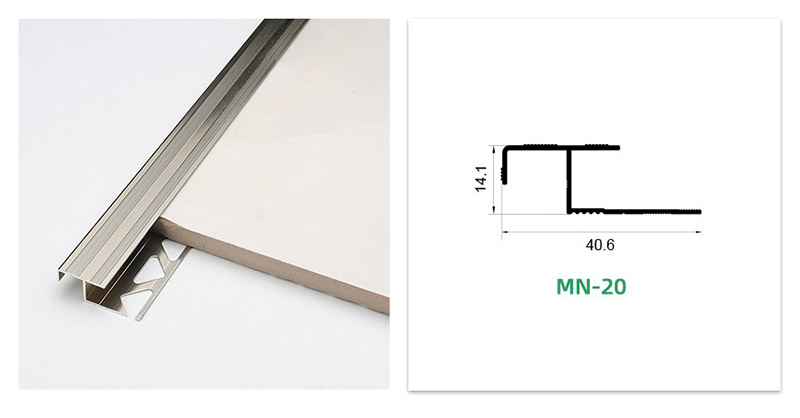 โปรไฟล์จมูกบันไดอลูมิเนียม