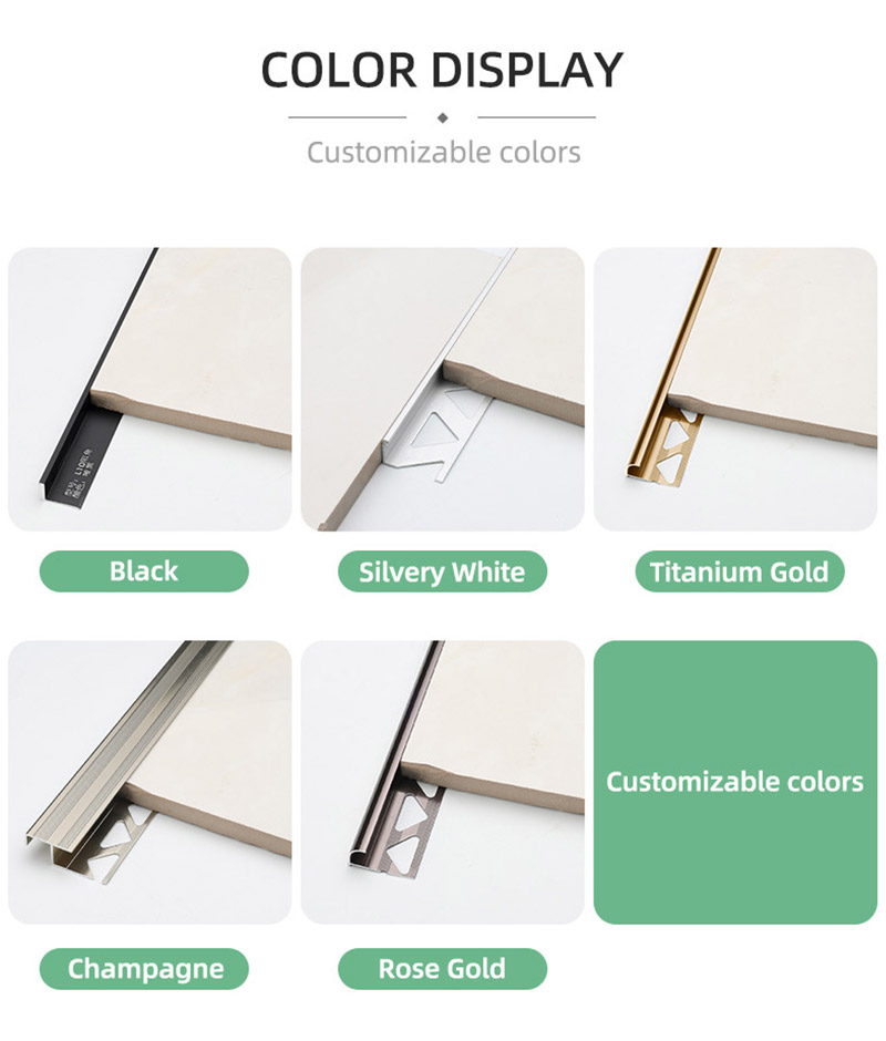  คิ้วกระเบื้องอลูมิเนียมรูปตัว L