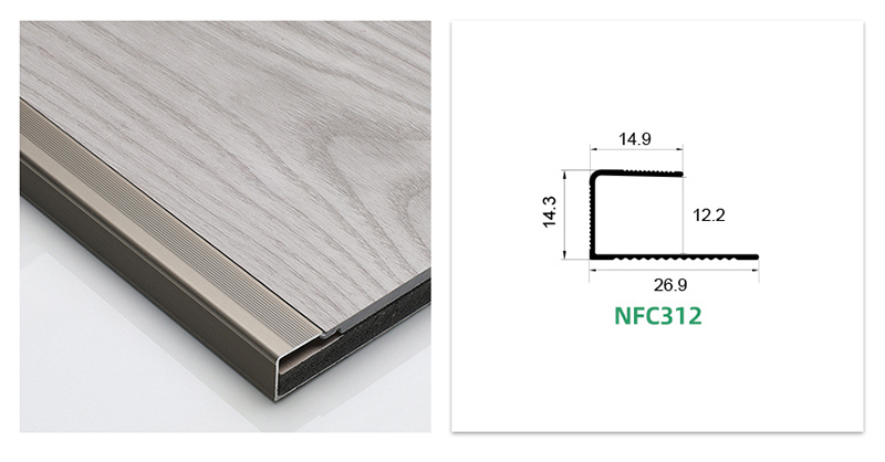 แถบขอบพื้นอลูมิเนียมอัลลอยด์รูปตัว C