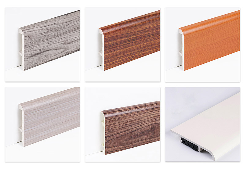กระดานรอบ PVC แบบหนีบขนาด 100*16 มม
