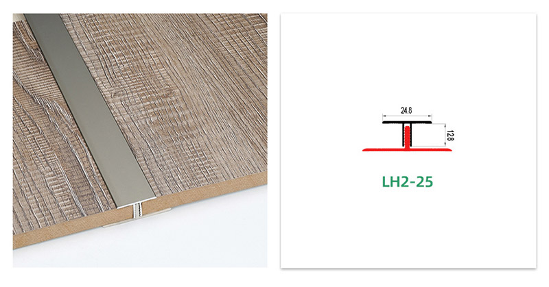 แถบเปลี่ยนการขึ้นรูปอลูมิเนียม T-molding