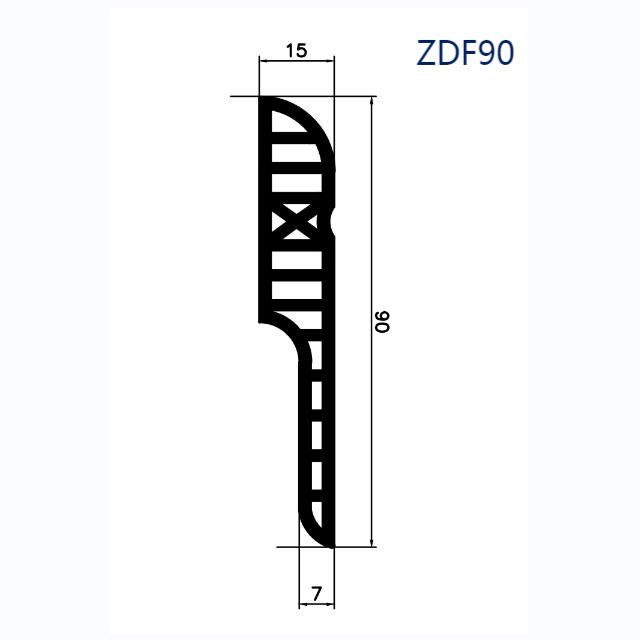 PVC Profile Modern Skirting Baseboard