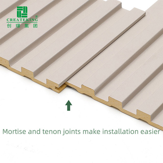 แผ่นผนังร่องทึบ PVC ขนาด 130 * 7.8 มม