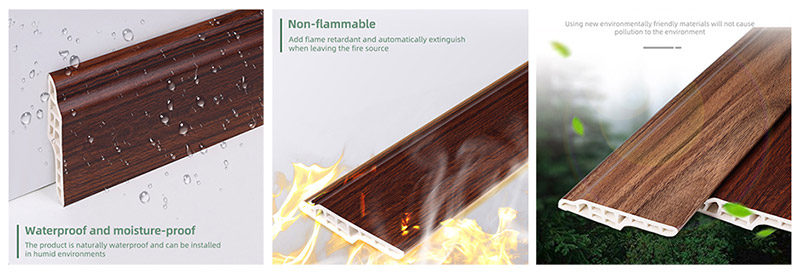 กระดานบัว SPC ขนาด 70*16 มม