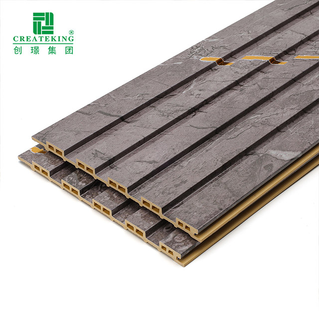 แผงผนังกลวงร่อง PVC กันน้ำ 155 * 17 มม