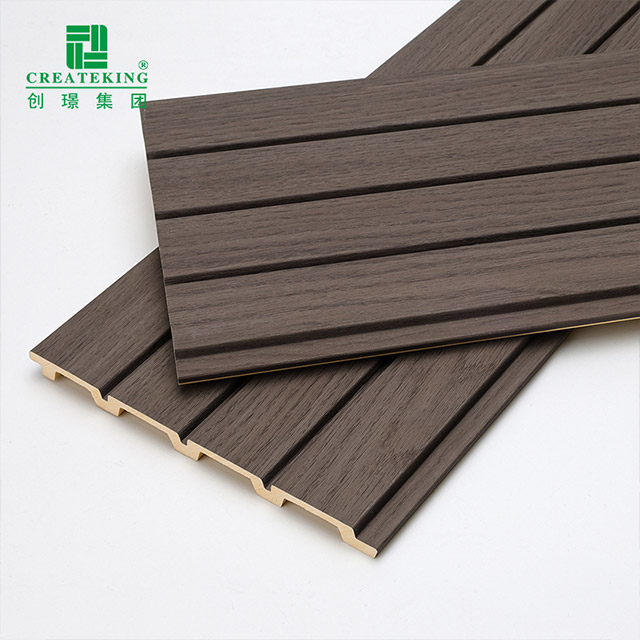 แผ่นผนังร่องพีวีซีเคลือบไม้ 170 * 11 มม