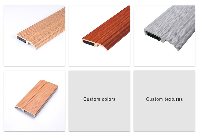 กระดานรอบ PVC แบบหนีบ 85*16 มม