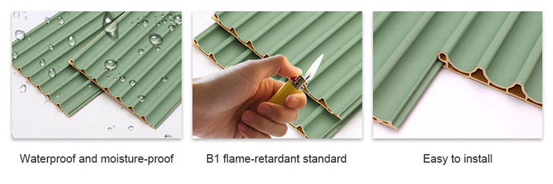 แผงผนังโค้งด้านใน PVC