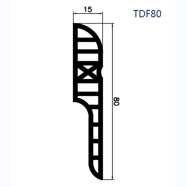 โปรไฟล์ PVC ทันสมัยบัวปั้นปั้นรอบ