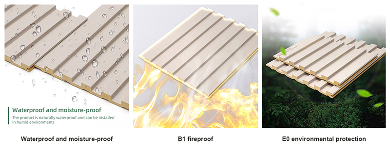 แผ่นผนังร่องทึบ PVC ขนาด 130 * 7.8 มม